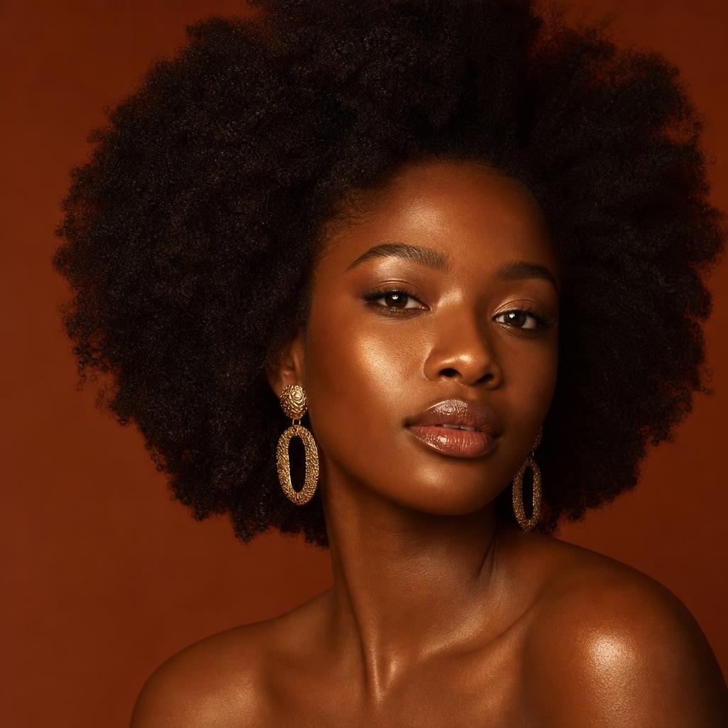 Beautiful natural afro hair
